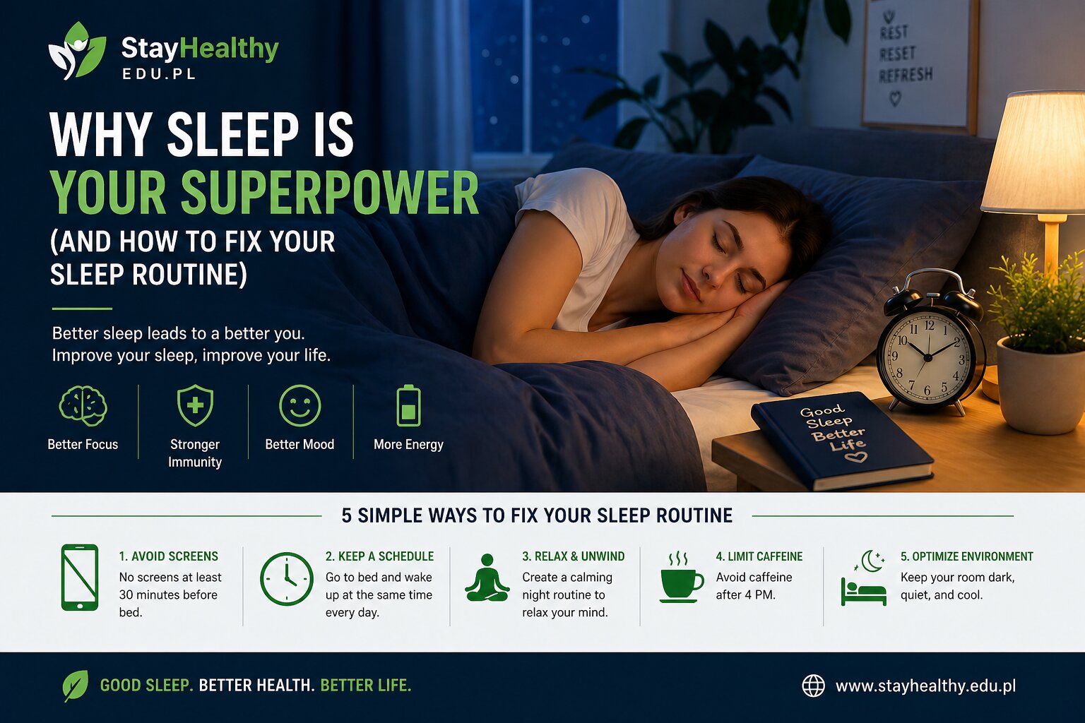 🌙 Why Sleep Is Your Superpower (And How to Fix Your Sleep Routine)