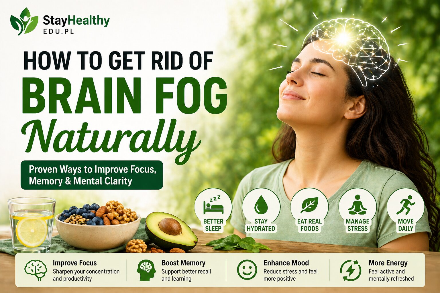 🧠 How to Get Rid of Brain Fog Naturally (Proven Methods That Work)